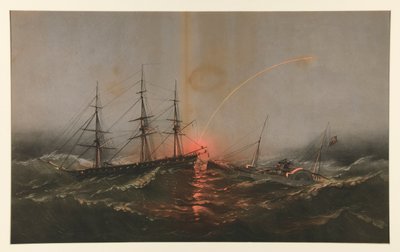 Den amerikanske fregatten Sabine, reddet en bataljon av amerikanske marinesoldater fra transportguvernøren av Charles Parsons