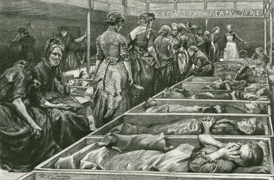 Et krisesenter for kvinner til Frelsesarmeen i Whitechapel av Charles Paul Renouard