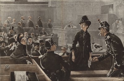 Frikjent, en scene i Paris-domstolene av Charles Paul Renouard