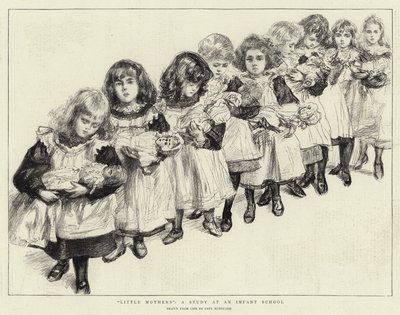 Little Mothers, en studie ved en spedbarnsskole av Charles Paul Renouard