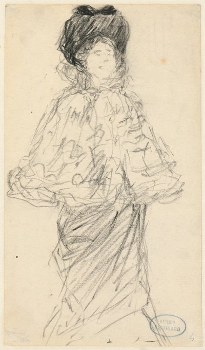 Stående kvinne, ca. 1900. av Charles Paul Renouard
