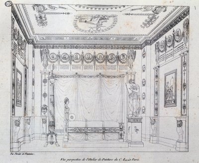 Malerstudio for CI av Charles Percier
