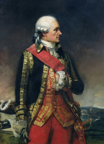 Jean-Baptiste de Vimeur (1725-1807) greve av Rochambeau (olje på lerret) av Charles Philippe Lariviere