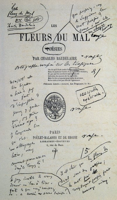 Godt å tegne fra «Fleurs du Evil», kommentert av Charles Baudelaire av Charles Pierre Baudelaire