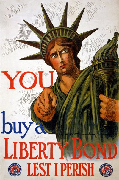 DU kjøper en Liberty Bond, 1917 av Charles Raymond Macauley