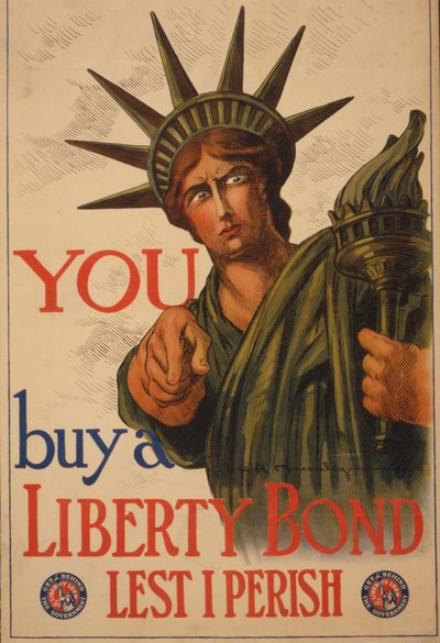 Du - Kjøp et Liberty-obligasjon for at jeg ikke skal omkomme, 1917 av Charles Raymond Macauley
