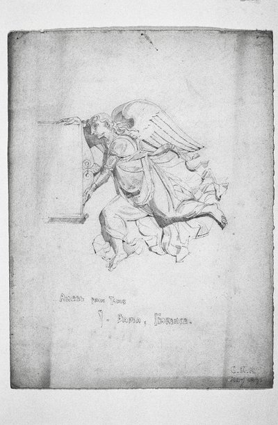 Engel fra graven, Badia, Firenze, 1891 av Charles Rennie Mackintosh