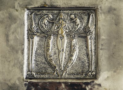 Basrelieff, detalj av peisdekorasjon, soverom av Charles Rennie Mackintosh, Storbritannia, 1900-tallet av Charles Rennie Mackintosh