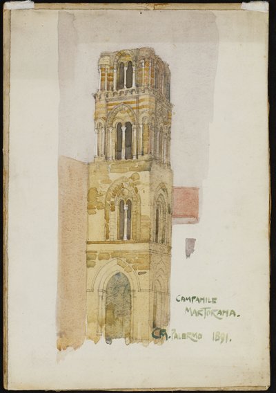 Martorana klokketårn, Palermo, 1891 av Charles Rennie Mackintosh