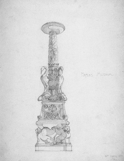 Lysestake (?), Napoli-museet, 1891 av Charles Rennie Mackintosh