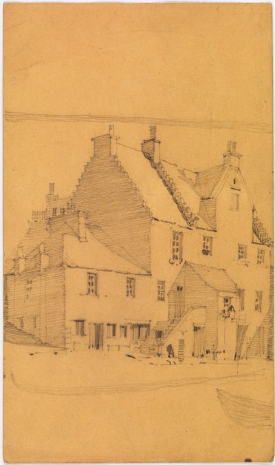 Blyantskisse av gamle bygninger, sannsynligvis i Glasgow (blyant, papir) av Charles Rennie Mackintosh