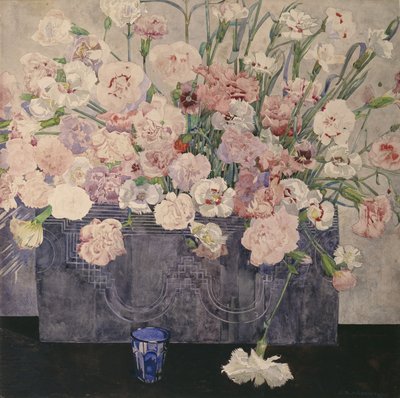 Rosa (akvarell på papir) av Charles Rennie Mackintosh