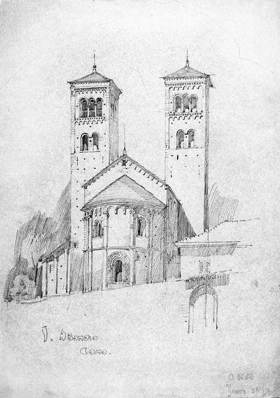 S. Abondio, Como, 1891 av Charles Rennie Mackintosh