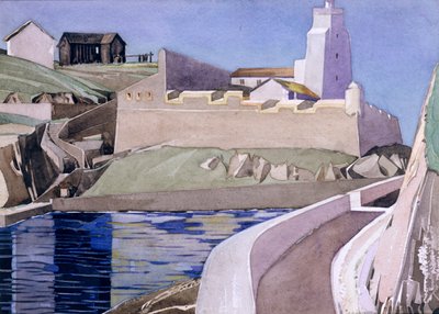 Fyret, 1927 (wc over blyant på papir) av Charles Rennie Mackintosh