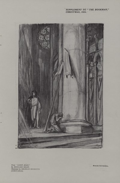 Scene i Reims katedral fra Saint Joan av Charles Ricketts
