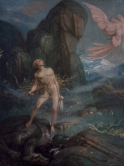 Siegfried og den magiske fuglen, ca. 1930 av Charles Ricketts