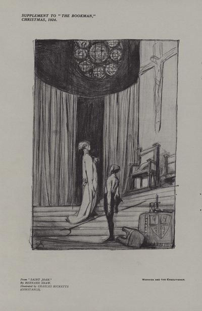 Warwick og bøddelen fra Saint Joan av Charles Ricketts