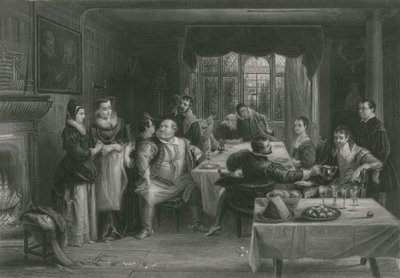 Falstaff og hans venner, de glade konene i Windsor av Charles Robert Leslie