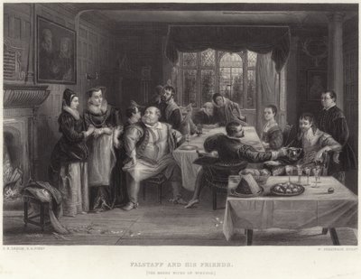 Falstaff og vennene hans av Charles Robert Leslie