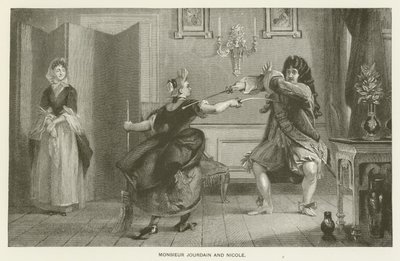 Monsieur Jourdain og Nicole av Charles Robert Leslie
