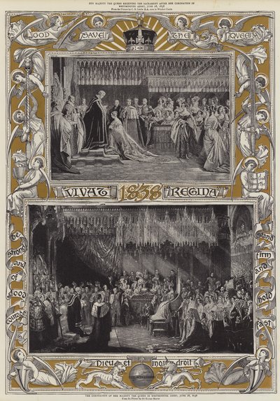 Kroningen av Hennes Majestet Dronningen i Westminster Abbey, 28. juni 1838 av Charles Robert Leslie