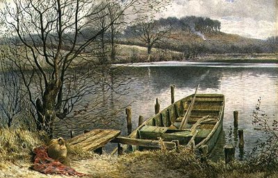 The River Ferry (akvarell og gouache) av Charles Robertson