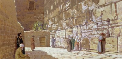 Klagemuren, i Jerusalem, 1872 av Charles Robertson
