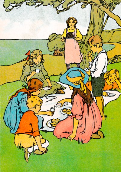En julemiddag i New Zealand, 1912 av Charles Robinson