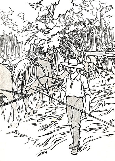 En nybygger som rydder sitt land, 1912 av Charles Robinson