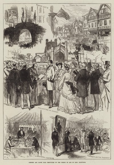 Chester og Eton Hall-festligheter ved jarl Grosvenors kommende alder av Sir John Charles Robinson