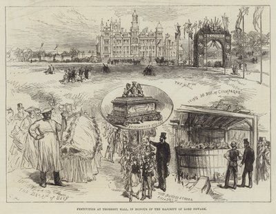 Festligheter i Thoresby Hall, til ære for majoriteten av Lord Newark av Sir John Charles Robinson