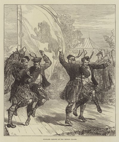 Highland Dancing på Crystal Palace av Sir John Charles Robinson