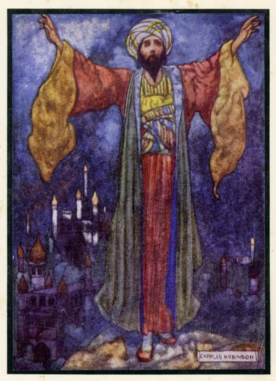 Illustrasjon for Rubaiyat of Omar Khayyam av Charles Robinson