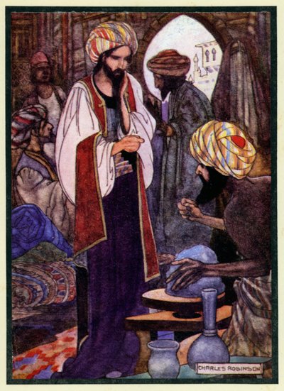 Illustrasjon for Rubaiyat of Omar Khayyam av Charles Robinson