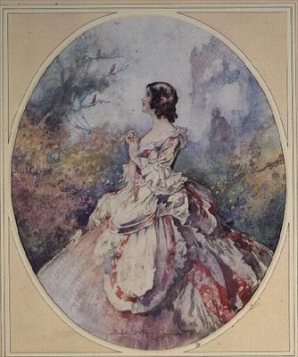 Musikk, ca. 1920 (akvarell) av Charles Robinson