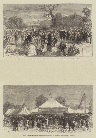 Prins Arthur på Royal Horticultural Societys utstilling i Birmingham av Sir John Charles Robinson