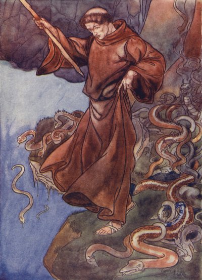 St Patrick frigjør Irland for slanger av Charles Robinson