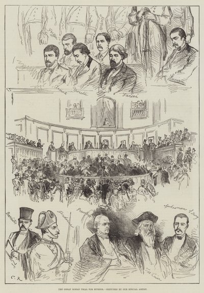 Den store romerske rettssaken for mord av Sir John Charles Robinson