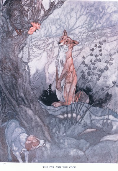 Reven og hanen, 1930-tallet av Charles Robinson