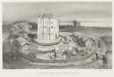 Slott fra det ellevte århundre (tittel på objekt) av Charles Rochussen