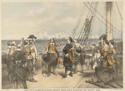 Maarten Tromp før starten av slaget ved Duins, 1639 Maarten Harpertszoon Tromp, før sjøslaget ved Duins 1639 (tittel på objekt) av Charles Rochussen