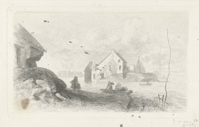 Flood in Lith Watersnoodramp 1855 (serietittel) av Charles Rochussen