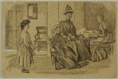 På Arbeidskontoret av Charles Samuel Keene
