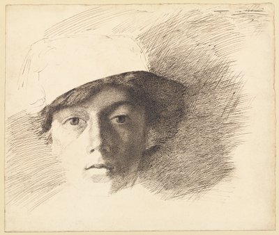 Selvportrett av Charles Samuel Keene