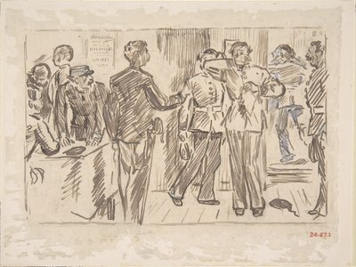 Soldatens tåre-gamle sang, ca. 1879. av Charles Samuel Keene
