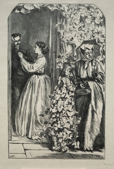Hva kom av å drepe en rik onkel en juletid, 1865. av Charles Samuel Keene