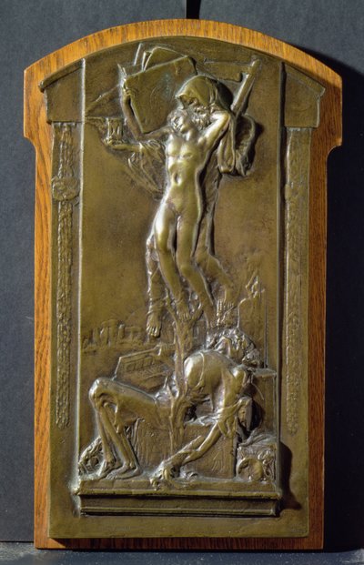Death and the Maiden, ca. 1911-12 (bronse) av Charles Sergeant Jagger