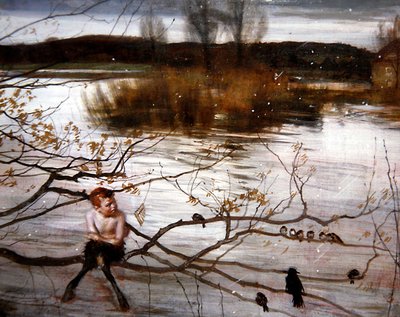 The Beautiful is Fled, ca. 1900 (olje på panel) av Charles Sims