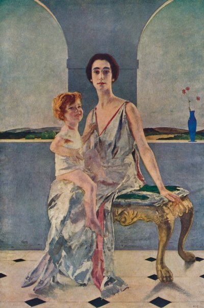 Grevinnen av Rocksavage og hennes sønn, 1922 1935 av Charles Sims