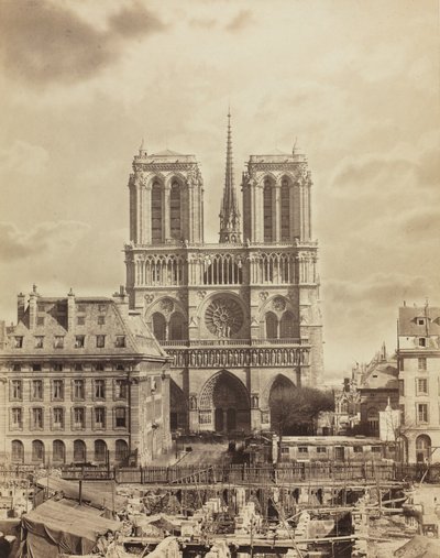 Notre Dame de Paris, tidlig på 1860-tallet. av Charles Soulier